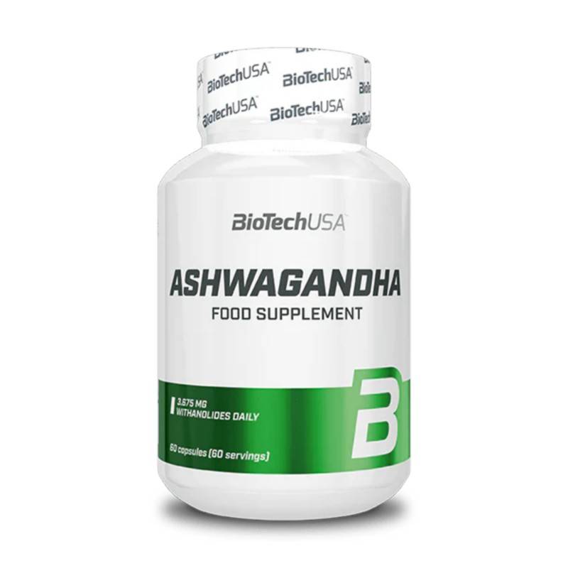 Ashwagandha_Biotechusa Ashwagandha Extract || BioTechUSA || Stress & Focus Support || 60 capsules مكمل أشواغاندا - الصورة 1