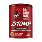STOMP Pre-Workout || Red Rex Labs (Big Ramy Labs) || Massive Pumps & Endurance | 6g Citrulline | 300mg Caffeine || 26 servings – Fruit Punch بري وركاوُت