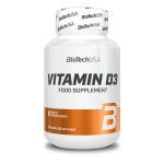 Vitamin D3 2000 IU || BioTechUSA || Daily Bone & Immune Support || 60 tablets فيتامين د3 2000 IU